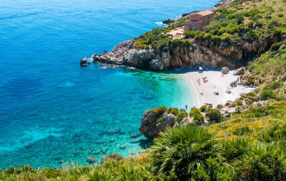 Cala marinella beach. sicily.