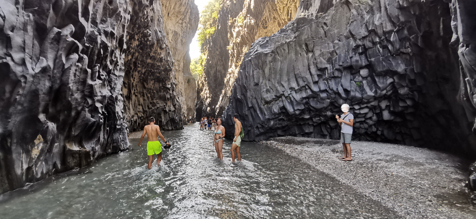 Il canyon delle gole dell Alcantara