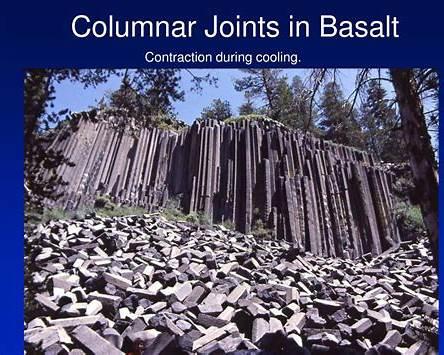 contraction cracks basalt quenching process