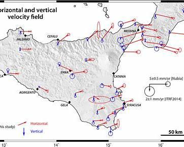 insar uplift deformation sicily