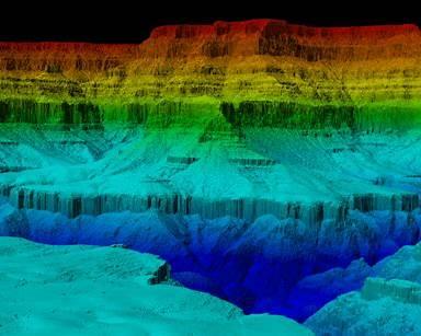 lidar scanning basalt canyon geometry