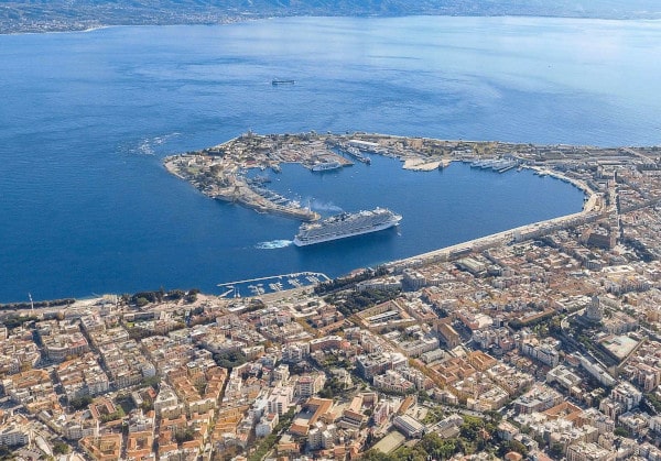 Messina cruise terminal aerial view