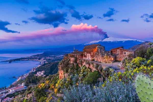 Scenic coastal drive between Messina and Taormina with Ionian Sea viewpoints