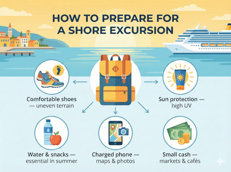 Sicily cruise shore excursion preparation