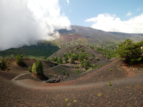 Sicily volcano excursion Etna lava fields