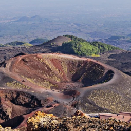 Mount etna volcanic landscape